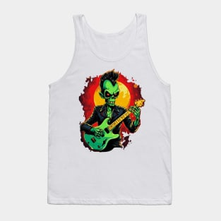 Rock music alien. Psychobilly Alien. Tank Top